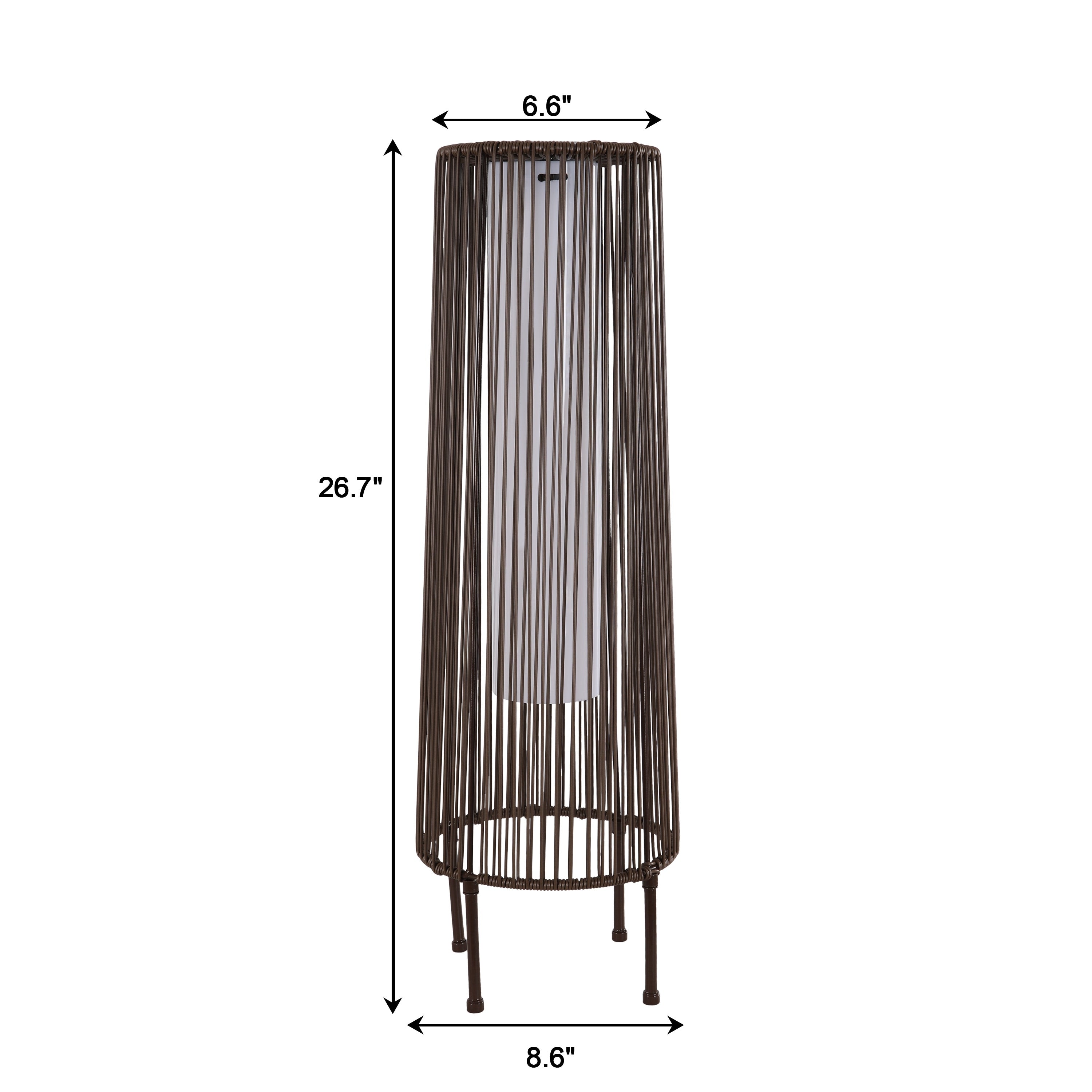 Lot de 2 lampadaires solaires d'extérieur