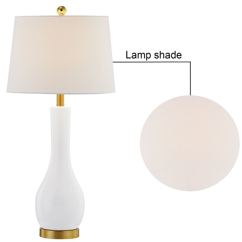 Ensemble de lampes de table en céramique 28,5 avec port USB (lot de 2)