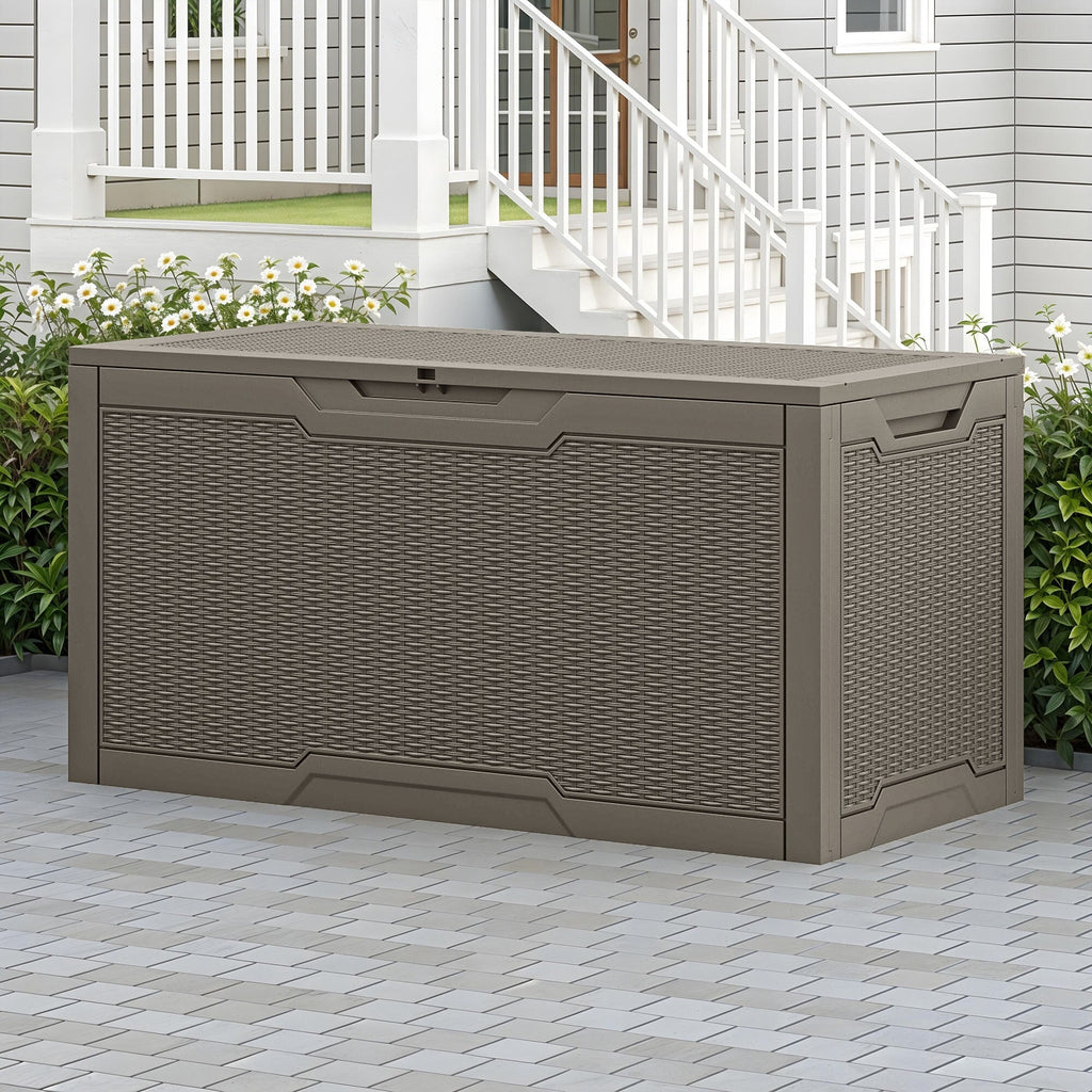 Coffre de rangement extérieur étanche de 100 gallons - N/A
