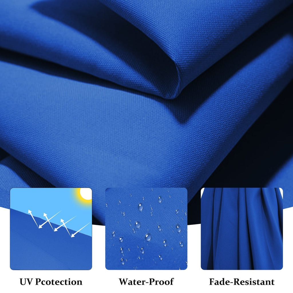 Parasol déporté suspendu à manivelle en acier de 10 pieds