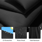 Parasol déporté suspendu à manivelle en acier de 10 pieds