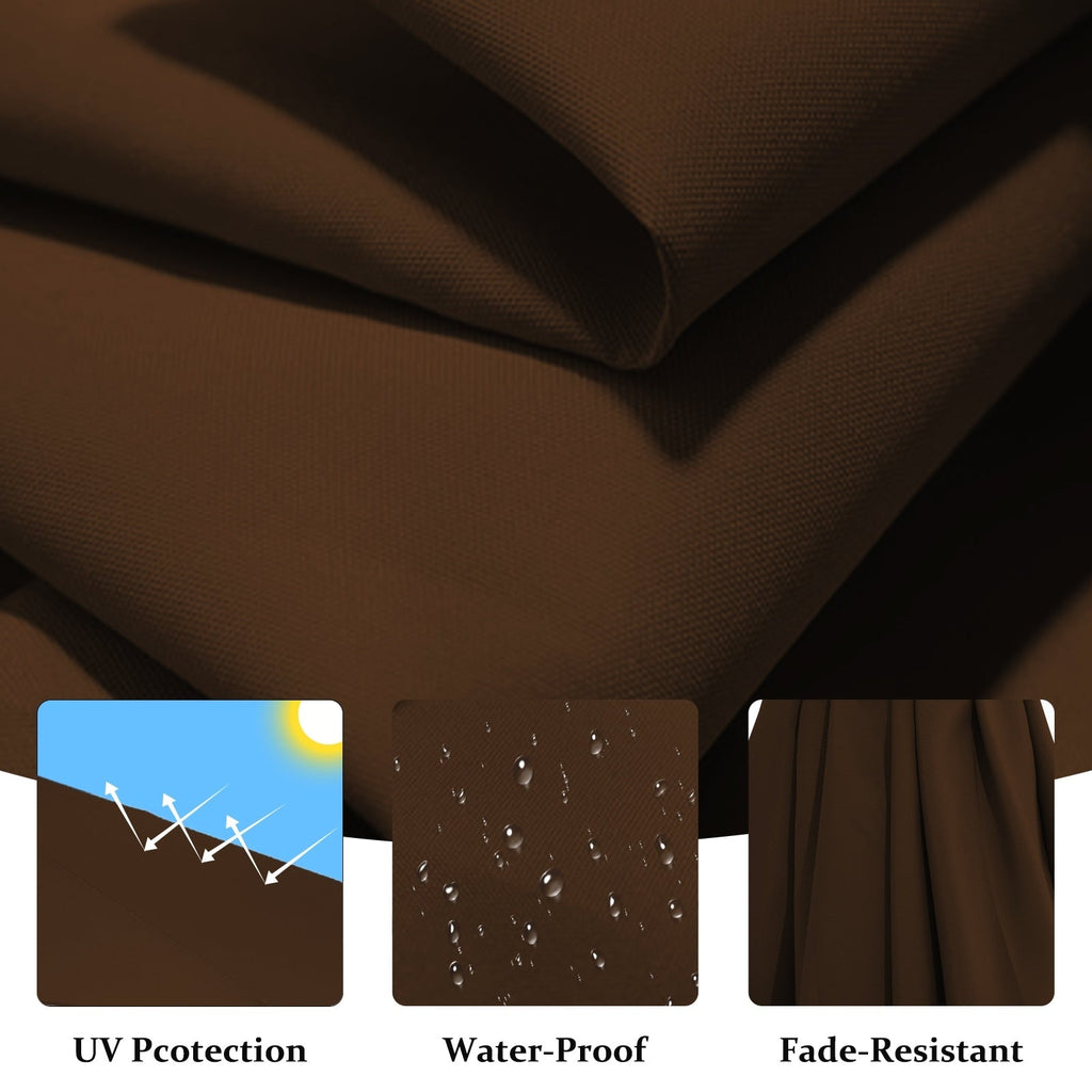 Parasol déporté suspendu à manivelle en acier de 10 pieds