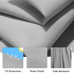 Parasol déporté suspendu à manivelle en acier de 10 pieds