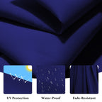 Parasol déporté suspendu à manivelle en acier de 10 pieds