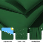 Parasol déporté suspendu à manivelle en acier de 10 pieds