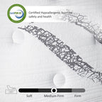 Matelas hybride en mousse à mémoire de forme de 12 pouces dans une boîte