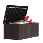 Coffre de pont verrouillable en résine résistant à l'eau de 120 à 260 gallons