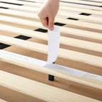 Cadre de lit plateforme classique en bois massif 12