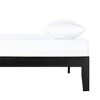 Cadre de lit plateforme classique en bois massif 12