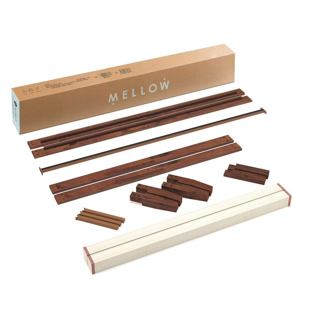 Cadre de lit plateforme classique en bois massif de 16 pouces, disponible en plusieurs finitions