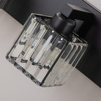 Applique murale de salle de bain 2/3/4/5 lumières avec abat-jour en cristal