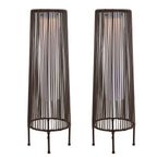 Lot de 2 lampadaires solaires d'extérieur