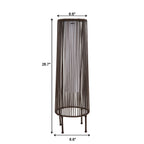 Lot de 2 lampadaires solaires d'extérieur