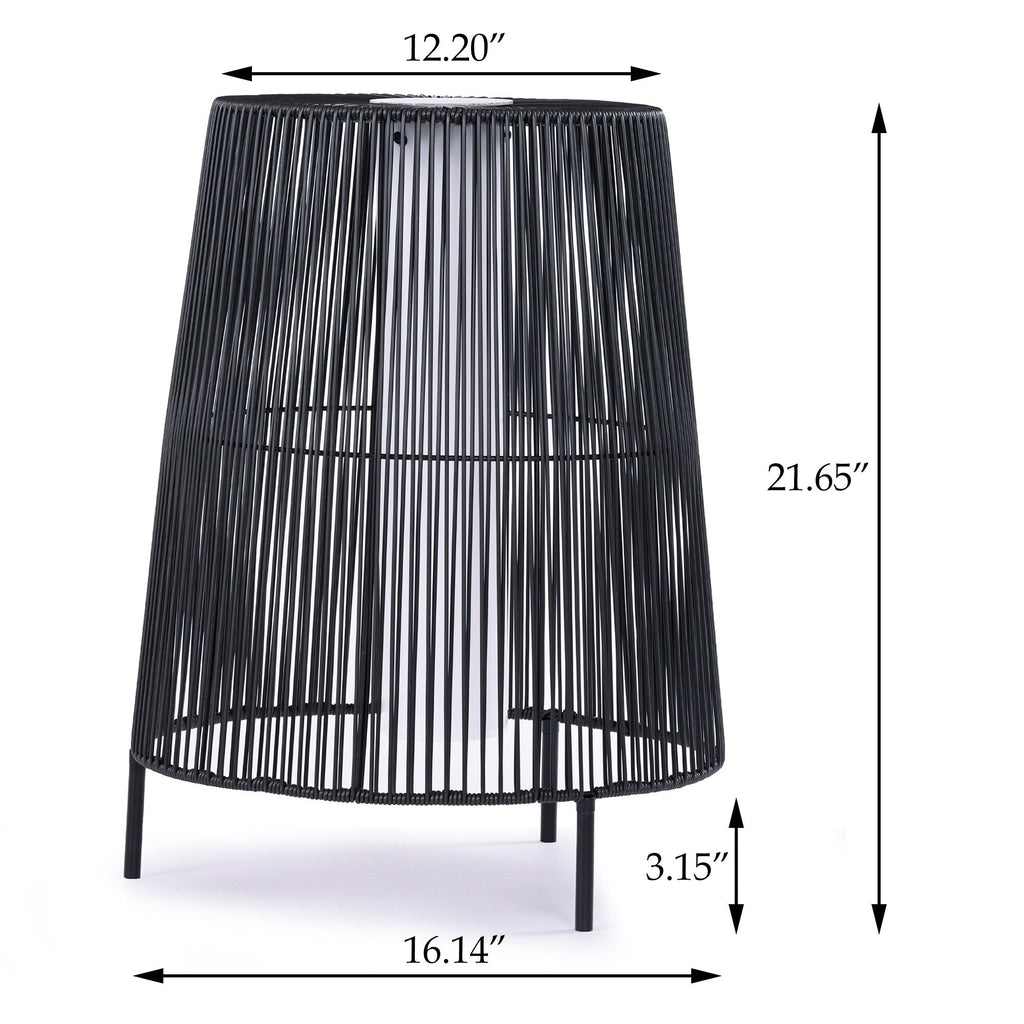 Lot de 2 lampadaires solaires d'extérieur