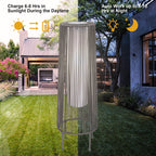 Lot de 2 lampadaires solaires d'extérieur