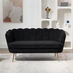 Petit canapé deux places Mini Room avec pieds en métal doré - 2 places