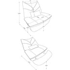 Fauteuil inclinable pivotant et électrique avec haut-parleurs Bluetooth, support de téléphone, ports de chargement USB et Type-C, rangement dissimulé des accoudoirs