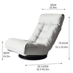 Ensemble de fauteuil inclinable rembourré sans accoudoirs avec pouf et appui-tête réglable