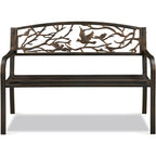 Banc de jardin Yaheetech en métal pour l'extérieur - N/A