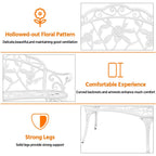 Banc de jardin en métal d'extérieur Yaheetech - N/A