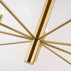 Lustre chandelier minimaliste à 15 lumières, 2 niveaux, design ancien - 48