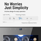 Réfrigérateur à vin/boissons de 17 pouces, 28 bouteilles, en acier inoxydable, pour usage domestique et commercial