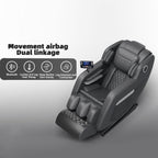 Fauteuil inclinable de massage à gravité zéro avec massage complet du corps, chauffage et audio Bluetooth intégré
