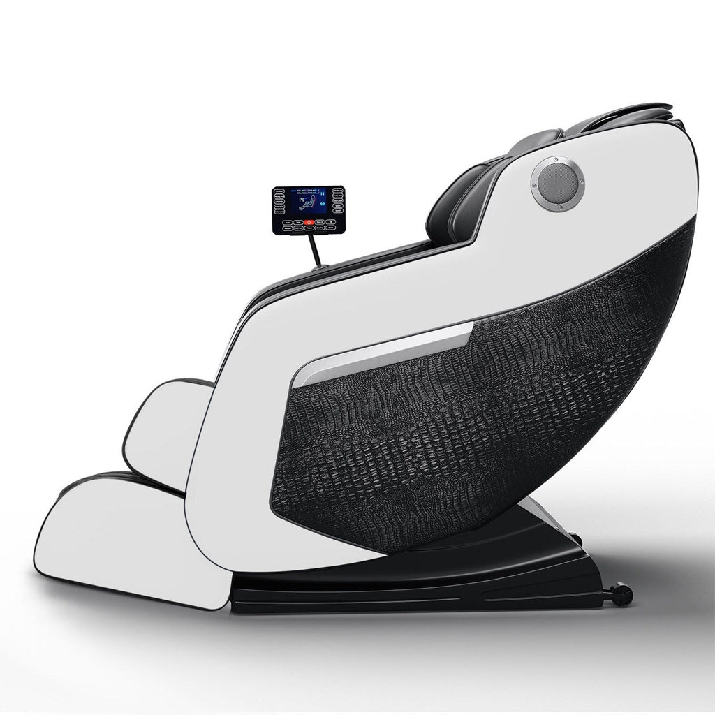 Fauteuil inclinable de massage à gravité zéro avec massage complet du corps, chauffage et audio Bluetooth intégré